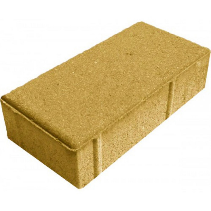 Брусчатка тротуарная 200х100х70 Желтый